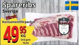 Supergrossen Spareribs erbjuda