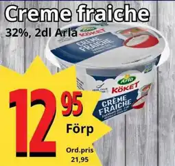 Supergrossen ARLA Creme fraiche erbjuda
