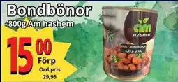 Supergrossen AM HASHEM Bondbönor erbjuda