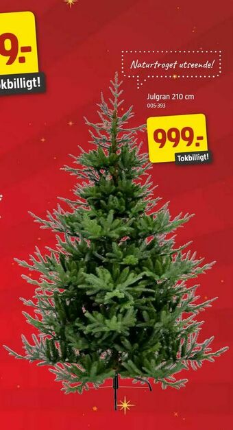 Jula Julgran 210 cm erbjuda