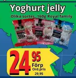 Supergrossen ROYAL FAMILY Yoghurt jelly erbjuda
