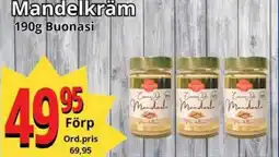 Supergrossen BUONASI Mandelkräm erbjuda