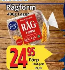 Supergrossen FAZER Rågform erbjuda