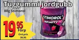 Supergrossen STIMOROL Tuggummi jordgubb erbjuda