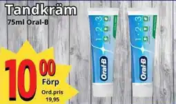 Supergrossen ORAL-B Tandkräm erbjuda