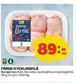 Coop IVARS Färsk kycklingfilé erbjuda