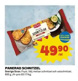 Coop SCAN Panerad schnitzel erbjuda