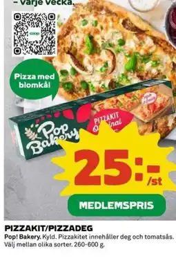 Coop POP BAKERY Pizzakit/pizzadeg erbjuda