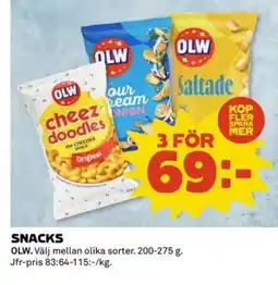 Coop OLW Snacks erbjuda