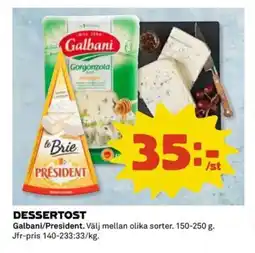 Coop Dessertost erbjuda