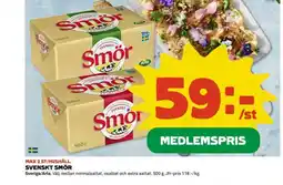 Coop ARLA Svenskt smör erbjuda