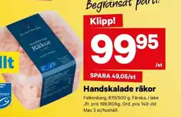 City Gross FALKENBERG Handskalade räkor erbjuda