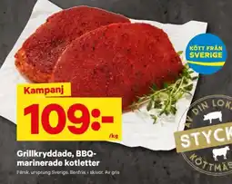City Gross Grillkryddade, bbq- marinerade kotletter erbjuda