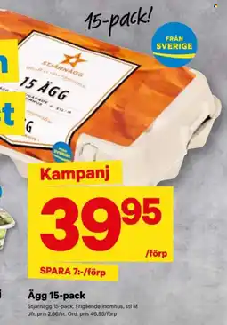 City Gross STJÄRNÄGG Ägg 15-pack erbjuda
