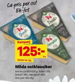 City Gross ARLA Milda ostklassiker erbjuda