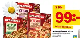 GRANDIOSA Stenugnsbakad pizza
