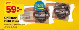 City Gross GARANT Grillkorv delikatess erbjuda