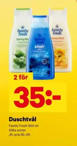 City Gross FAMILY FRESH Duschtvål erbjuda