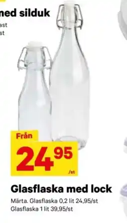 City Gross Glasflaska med lock erbjuda