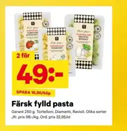 City Gross GARANT Färsk fylld pasta erbjuda