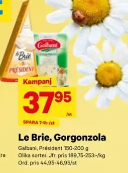 City Gross Le brie, gorgonzola erbjuda