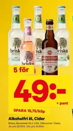 City Gross BRISKA Alkoholfri öl, cider erbjuda