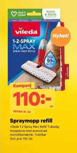 City Gross VILEDA Spraymopp refill erbjuda