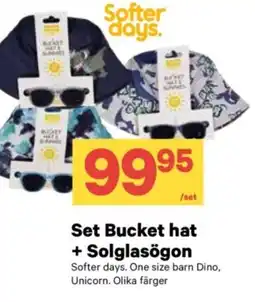 City Gross SOFTER DAYS Set bucket hat + solglasögon erbjuda