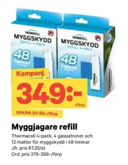 City Gross THERMACELL Myggjagare refill erbjuda