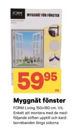 City Gross FORM LIVING Myggnät fönster erbjuda