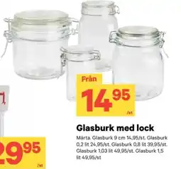 City Gross Glasburk med lock erbjuda