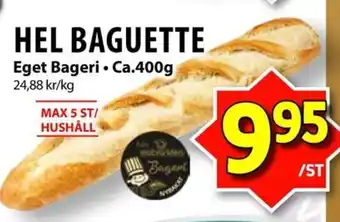 Matvärlden Tensta Hel baguette erbjuda