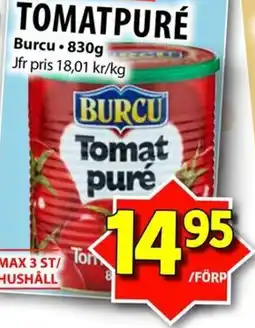 Matvärlden Tensta BURCU Tomatpuré erbjuda