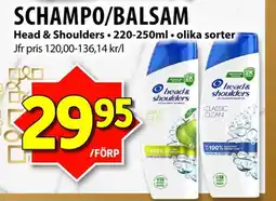 HEAD & SHOULDERS Schampo/balsam