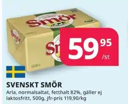 Tempo ARLA Svenskt smör erbjuda