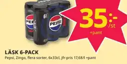 Tempo PEPSI Läsk 6-pack erbjuda