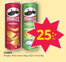 Tempo PRINGLES Chips erbjuda