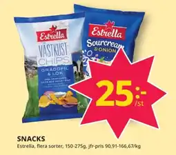 Tempo ESTRELLA Snacks erbjuda
