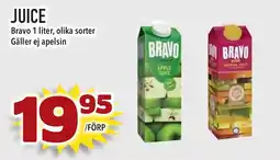 Supergrossen BRAVO Juice erbjuda