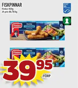 Supergrossen FINDUS Fiskpinnar erbjuda