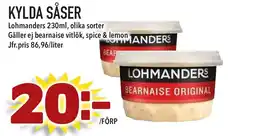 Supergrossen LOHMANDERS Kylda såser erbjuda