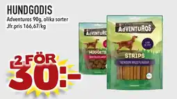 Supergrossen ADVENTUROS Hundgodis erbjuda