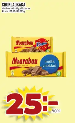 Supergrossen MARABOU Chokladkaka erbjuda