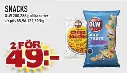 Supergrossen OLW Snacks erbjuda