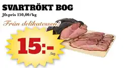 Bonum Matmarknad Svartrökt bog erbjuda
