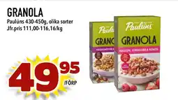 Bonum Matmarknad PALÚNS Granola erbjuda