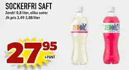 Bonum Matmarknad ZEROH! Sockerfri saft erbjuda