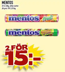Bonum Matmarknad Mentos erbjuda