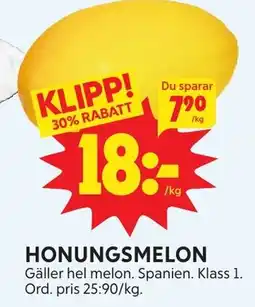 Ica Hajen Lagpris Honungsmelon erbjuda