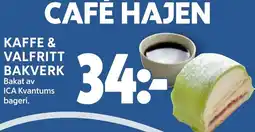 Ica Hajen Lagpris Kaffe & valfritt bakverk erbjuda